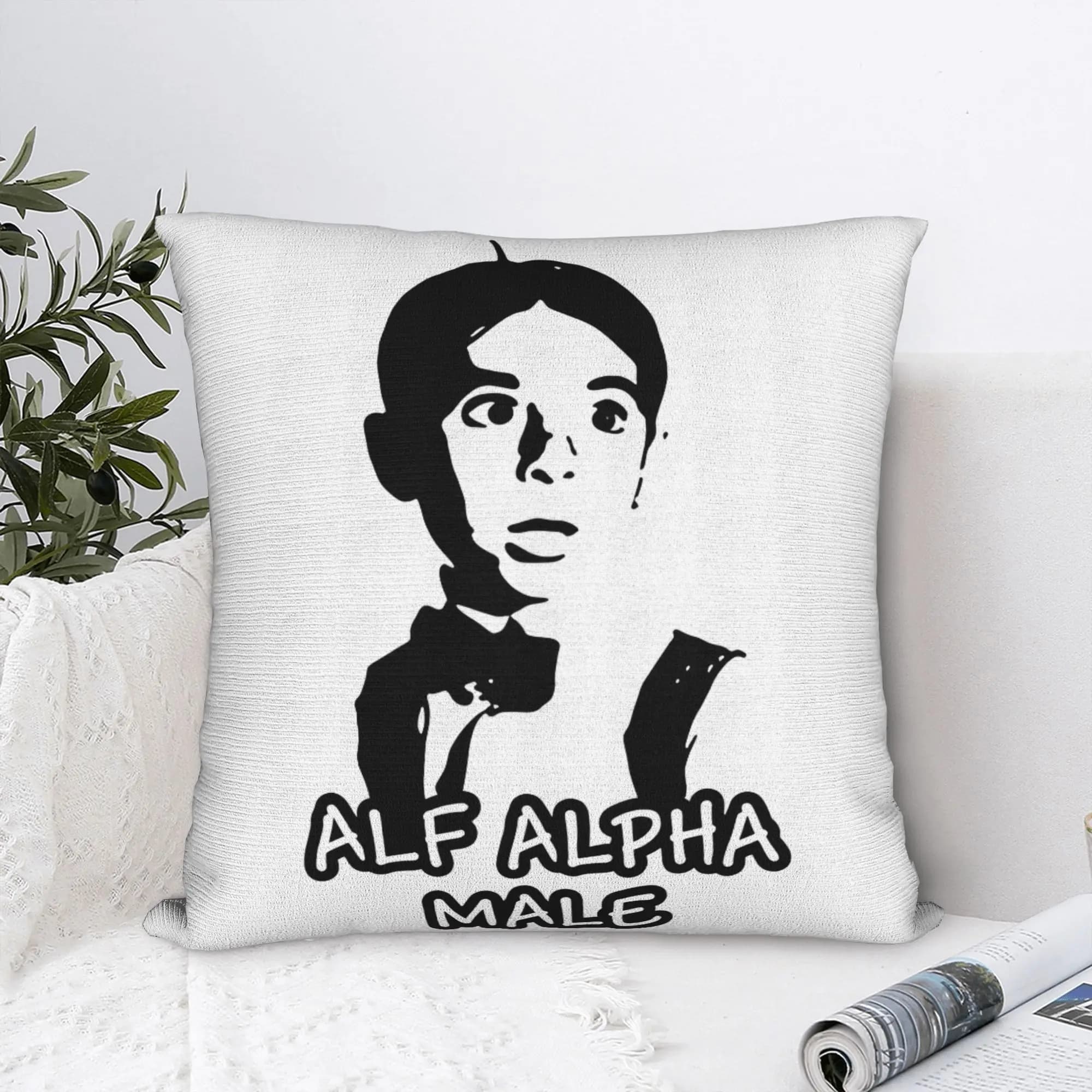 Federa per cuscino Alpha Male Boy, federa personalizzata per divano, letto, soggiorno, federe divertenti