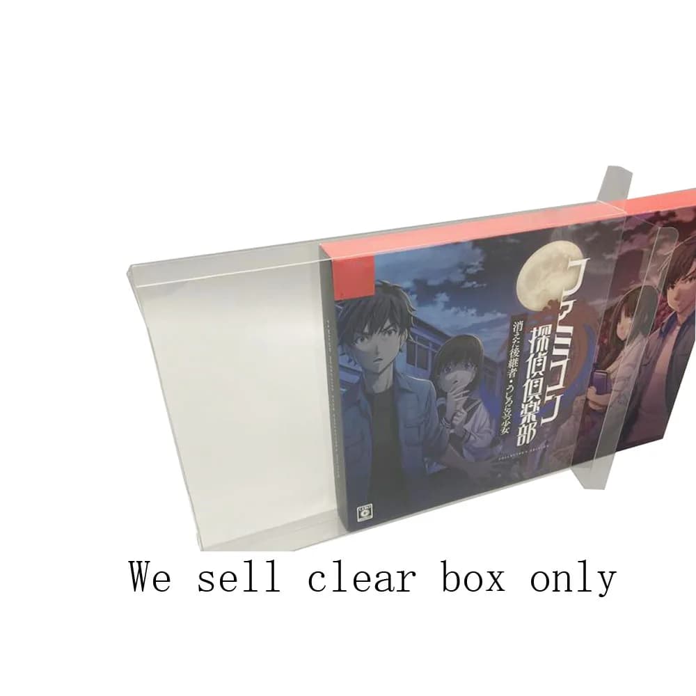 Custodia trasparente in plastica PET per Switch NS Detective Club Scatola colorata per giochi in edizione limitata