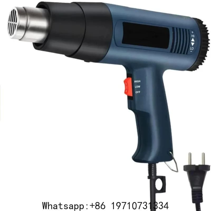Pistola Termica Professionale 2000W, 60-600 D, 4 Ugelli per Fai-da-Te, Rimozione Vernice, Termoretrazione PVC e Uso Domestico