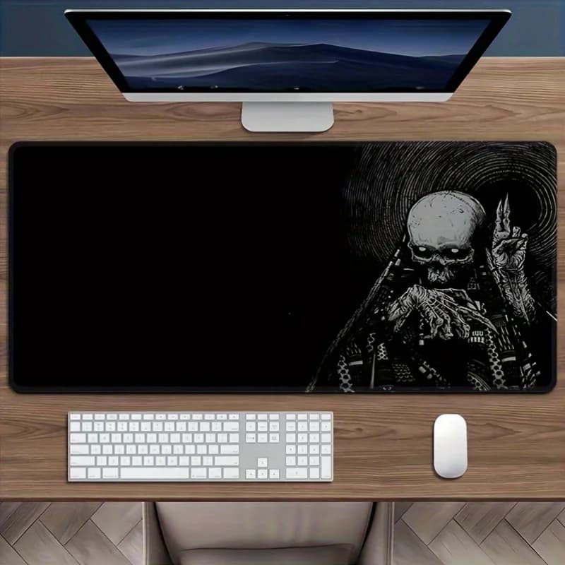 Tappetino da gioco esteso, mousepad con superficie in tessuto, base in gomma antiscivolo, per PC, laptop, tastiera, configurazione ufficio