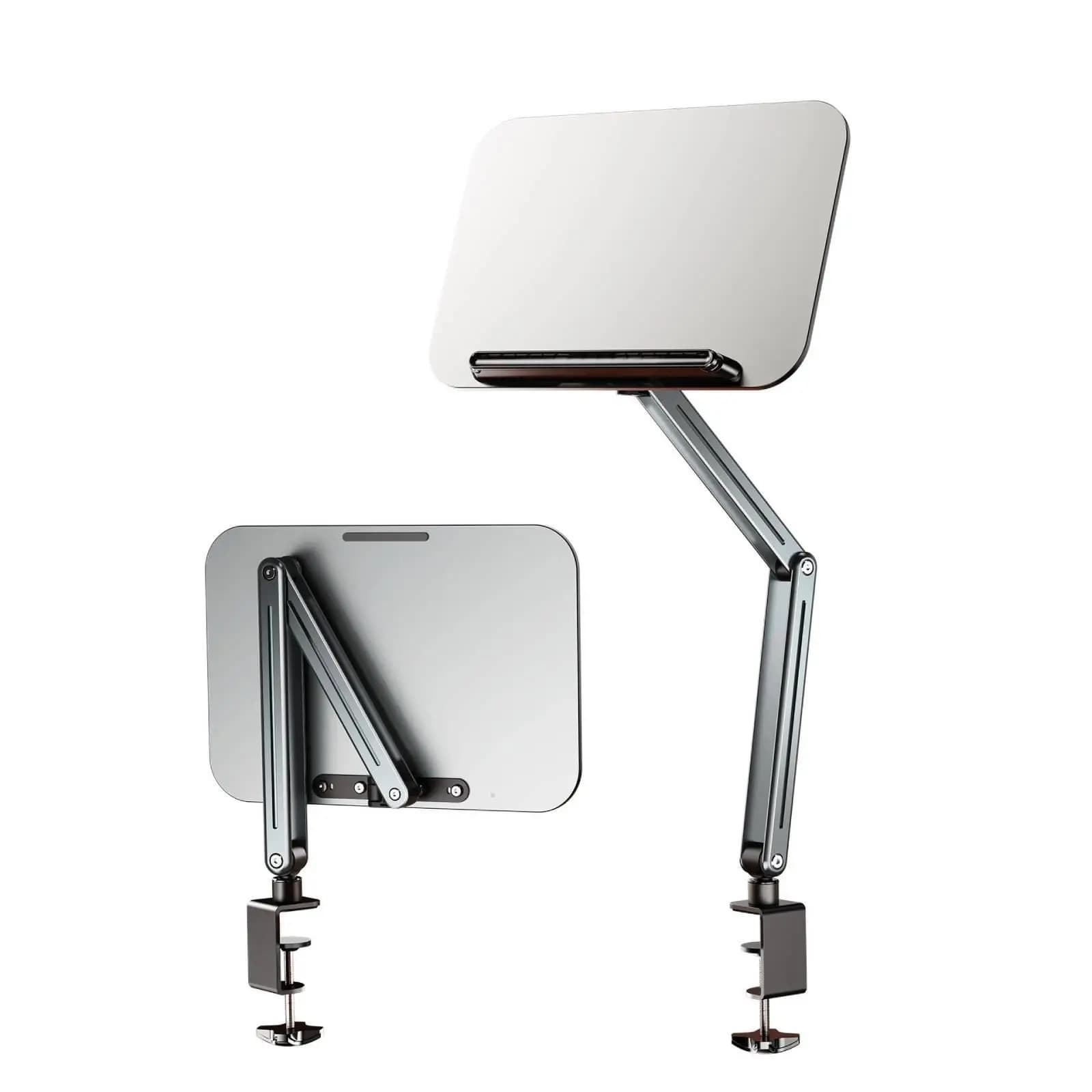 Adjustable Reading Book Stand 360 Rotating Bookshelf Rack Shelf for Recipe Tablet Laptop