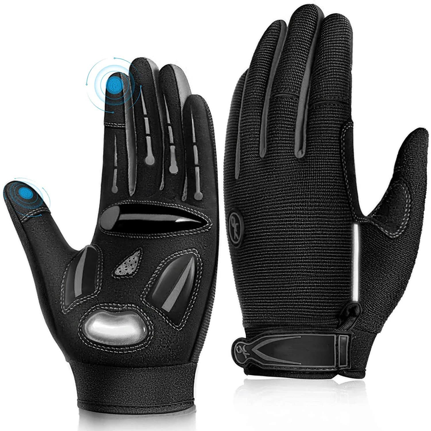 Guanti da ciclismo antiscivolo ammortizzanti Guanti invernali da ciclismo MTB con dita intere Guanti sportivi da bicicletta Guanti da moto da palestra primavera autunno