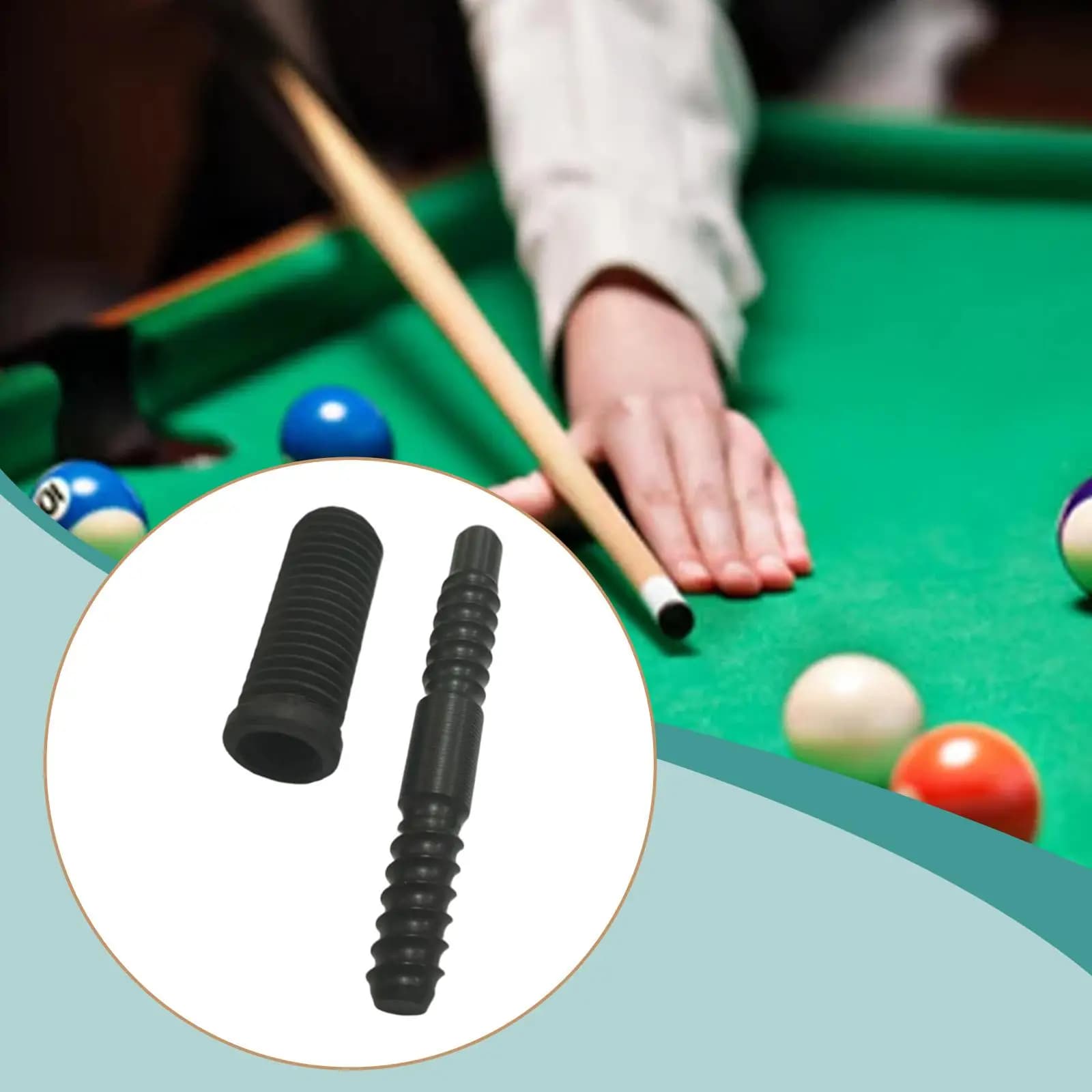 Pool Cue Joint Pin Shaft Insert Lightweight Billiards Accessory 3/8 X 8 Hardware for Cue Stick Replacement