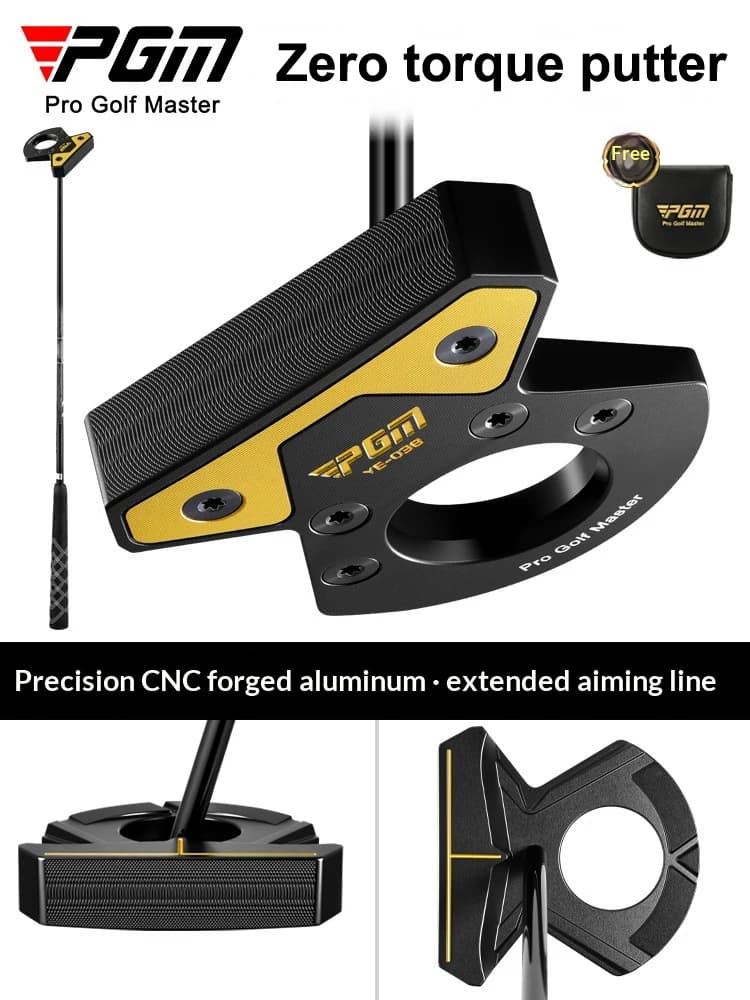 Putter a coppia zero per mazza da golf PGM maschio femmina stabile testa grande in alluminio forgiato centro di gravità basso con linea di mira per raccolta palline