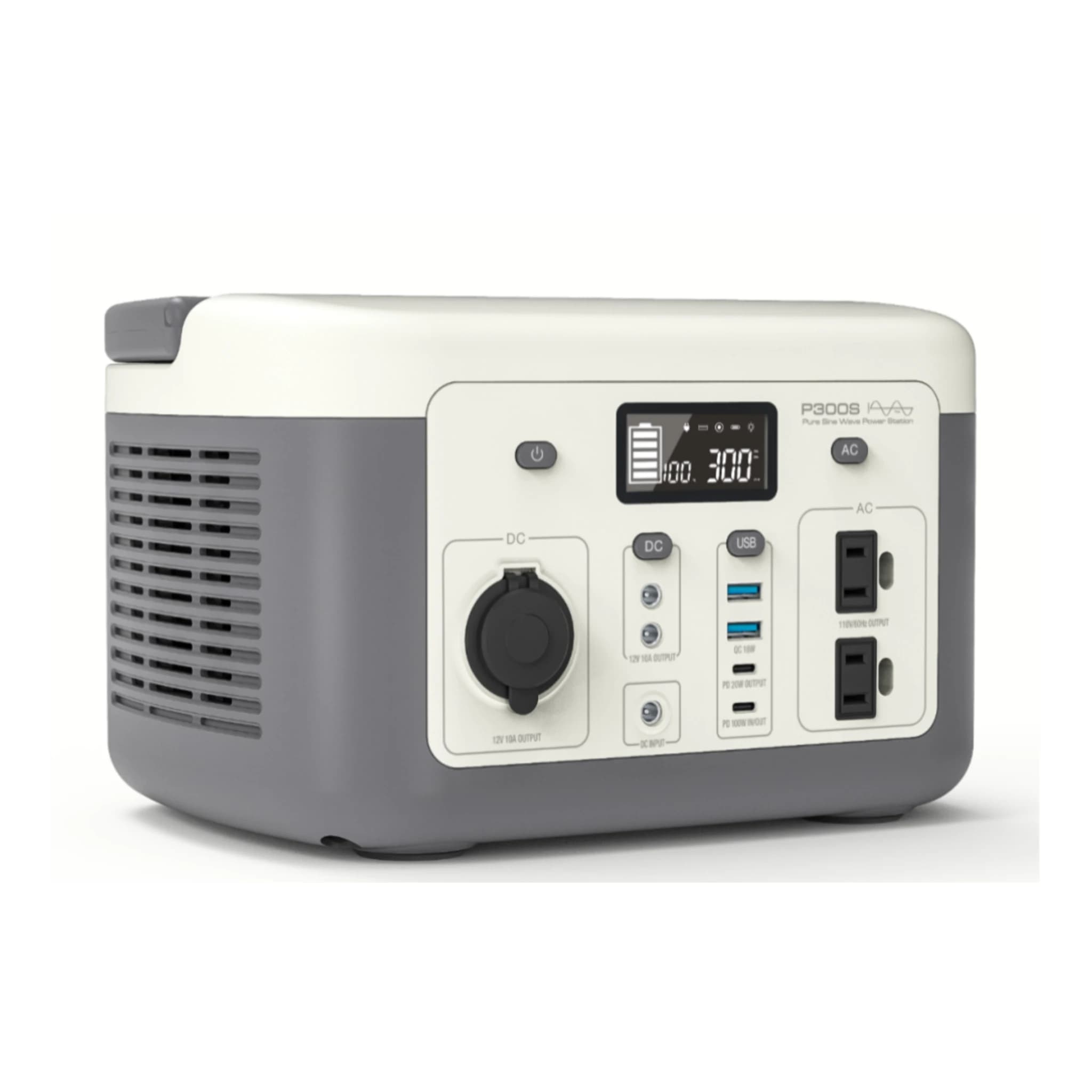 Stazione di alimentazione portatile da 300 W Batteria LiFePO4 MPPT Torcia solare ricaricabile Power Bank Onda sinusoidale pura per uso esterno in auto