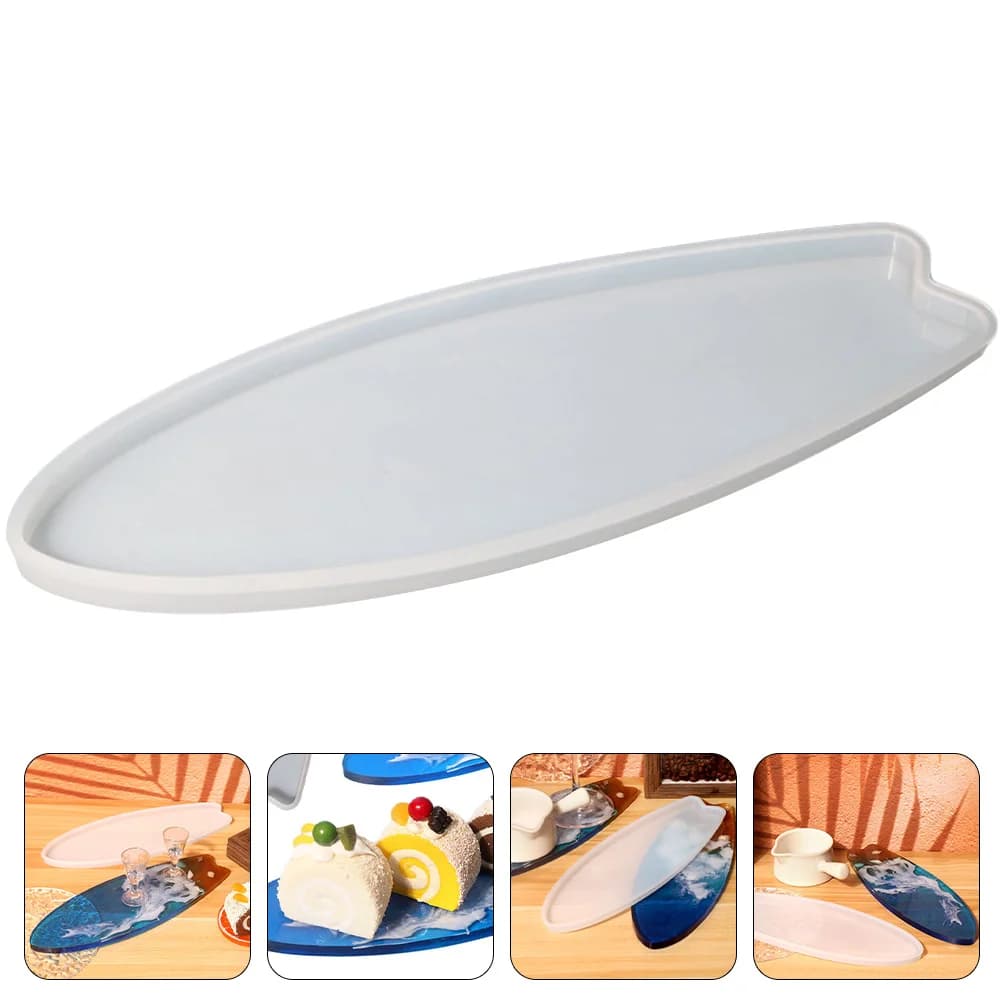 Tavola da surf in silicone artigianale fai da te tappetino sottobicchieri stampi in resina epossidica resistente facile da sformare kit di creazione di gioielli