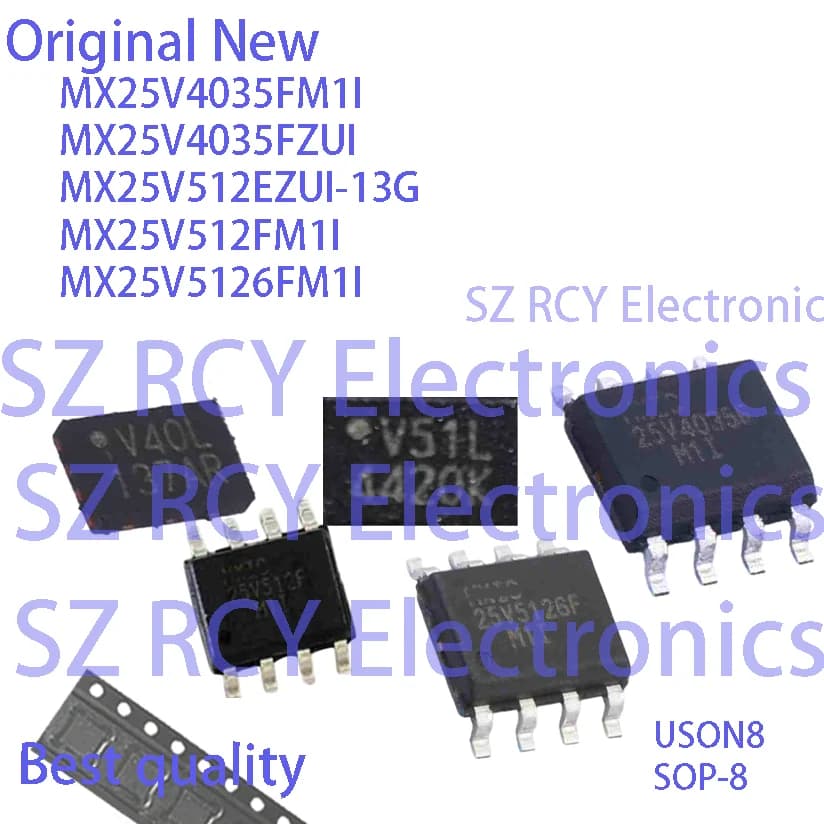 5-50PCS MX25V4035FM1I MX25V4035FZUI MX25V512EZUI-13G MX25V512FM1I MX25V5126FM1I V40 * V50 * 25V5126F 25V4035F 25V512F NOR FLASH IC