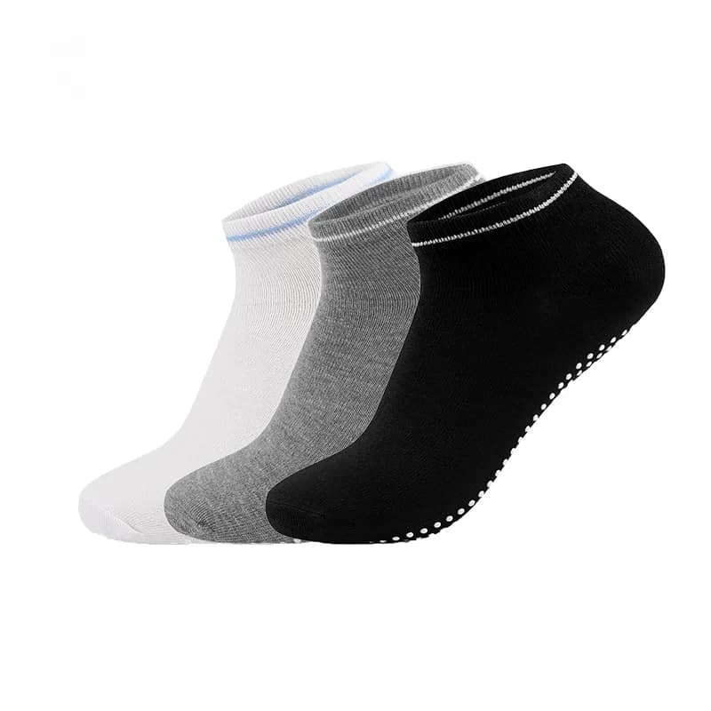3 pairs/lot yoga socks for women anti-slip grips straps cotton sock pilates pure ballet bar dance workout bar