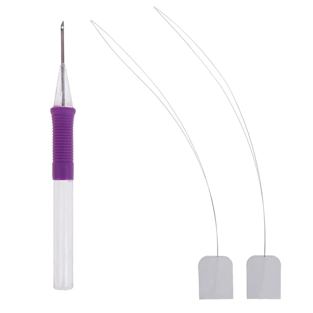 Crafts Plastic Punch Stitching Needle Knitting Sewing Accessories Threader Embroidery Tool Embroidery Pen
