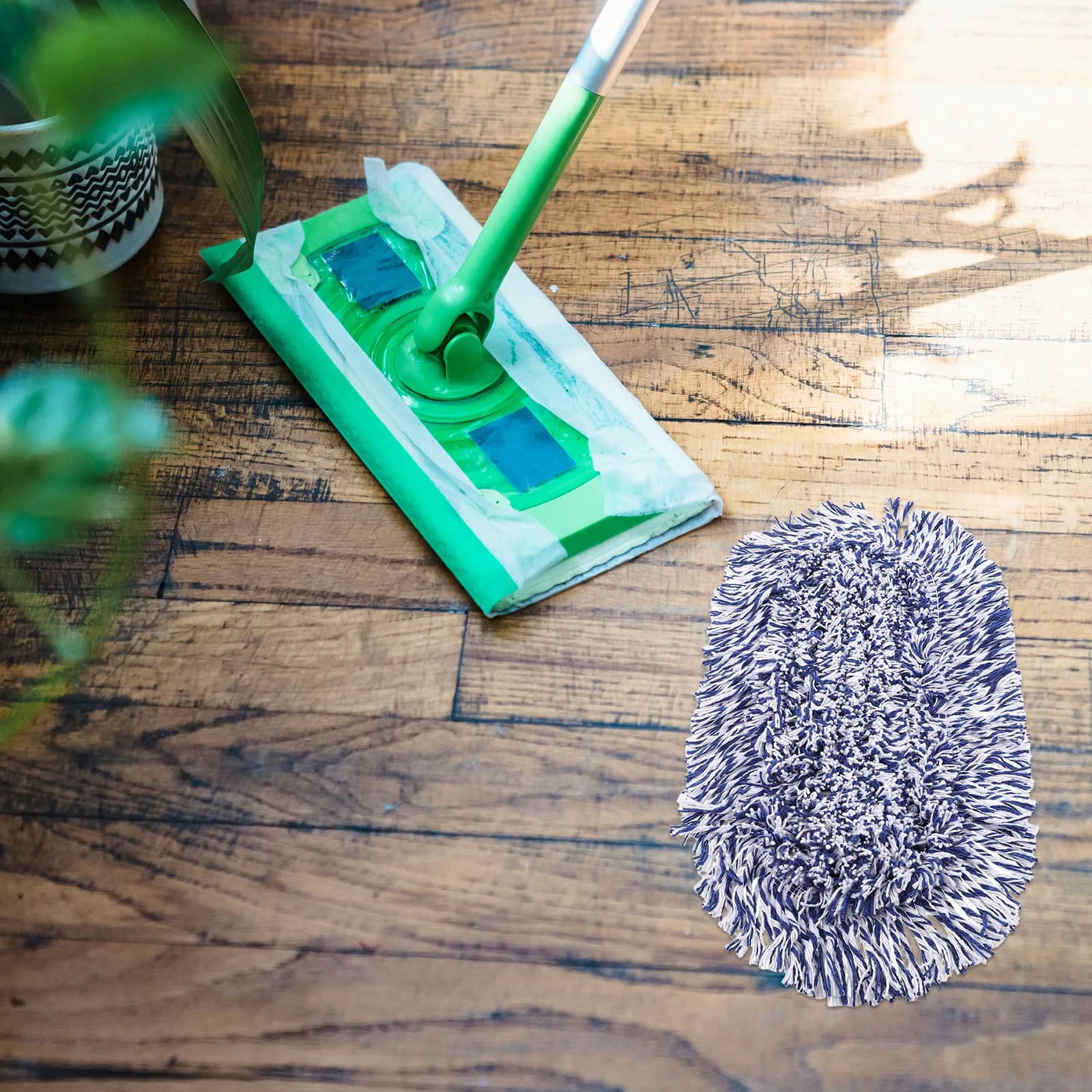 Washable and Reusable Panels for Mop, 40 cm Spare Parts for Mop Plates, Ideal for Cleaning Floors in Wood, Tiles and Marble