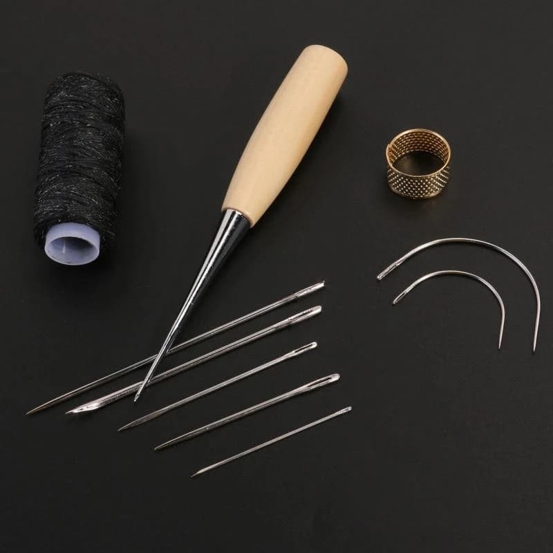 1 set ago da cucito punteruolo artigianale in pelle accessori per cucire punteruolo per cucire strumenti per lavorazione della pelle