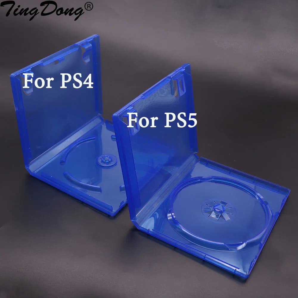 TingDong 1pcs For PS5 PS4 Replacement Empty Game CD DVD Box Case for PS4 Disc Disk Accessories