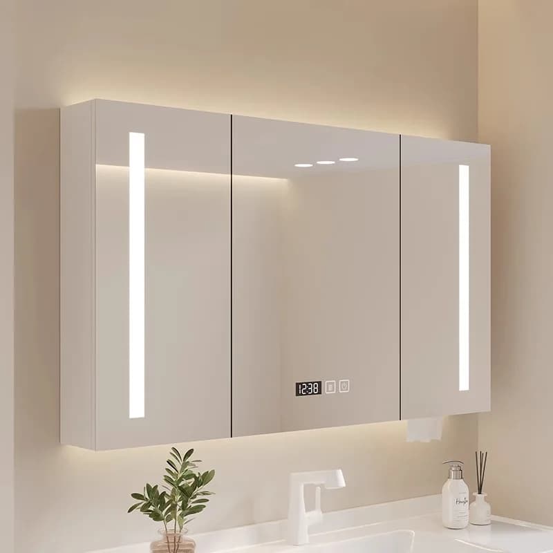Storage Organizer Cupboard Mirror Accessories Toilet Medicine Bathroom Cabinet Disinfecting Partitions Gabinete Room Furniture