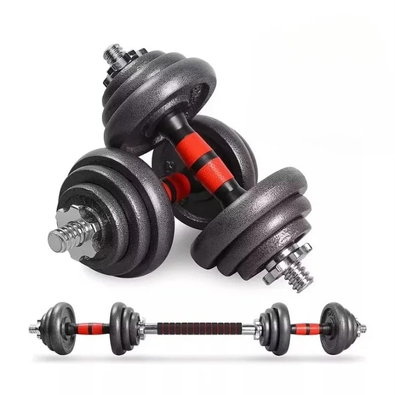 30kg Weightlifting Dumbbells Powder-coated Dumbbell Fitness Training Set