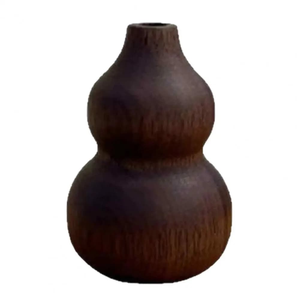 Zen Desktop Decoration Gourd Shape Wood Essential Oil Diffuser Small Wooden Therapy Diffuser Zen Style Round Scent for Home