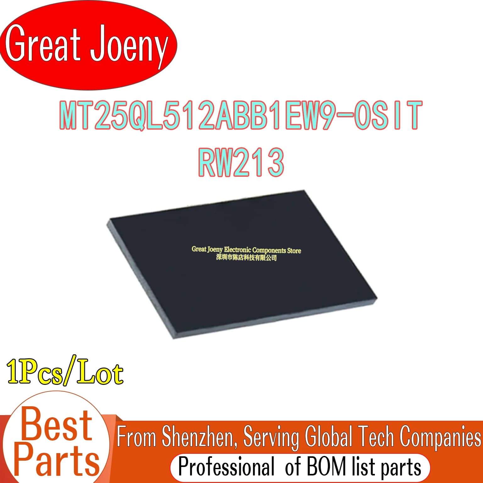 RW213 MT25QL512ABB1EW9-0SIT MT25QL512ABB1EW9 MT25QL512 IC FLASH WPDFN-8