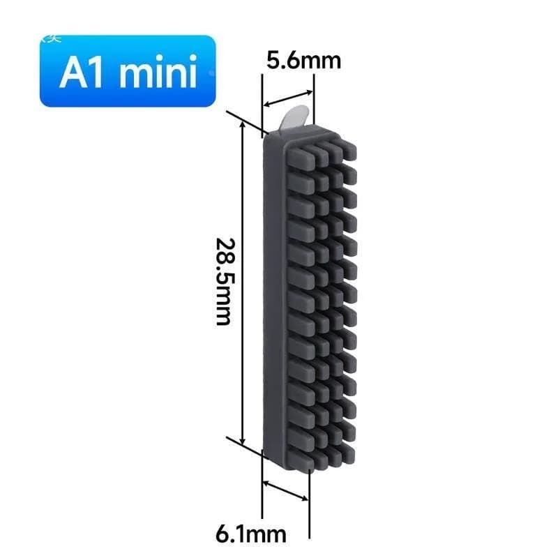 Spazzola per consumabili con ugello in silicone, accessori per stampanti 3D, spazzola per consumabili con ugello in silicone A1/A1 mini