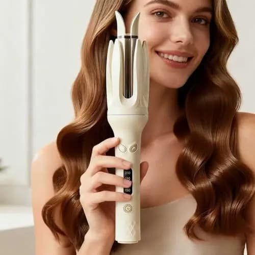 28mm Automatic Hair Curler Negative Ions Electric Ceramic Curling Hair Stick Rotating Curl Waves Anti-Tangle Curling Iron Styler