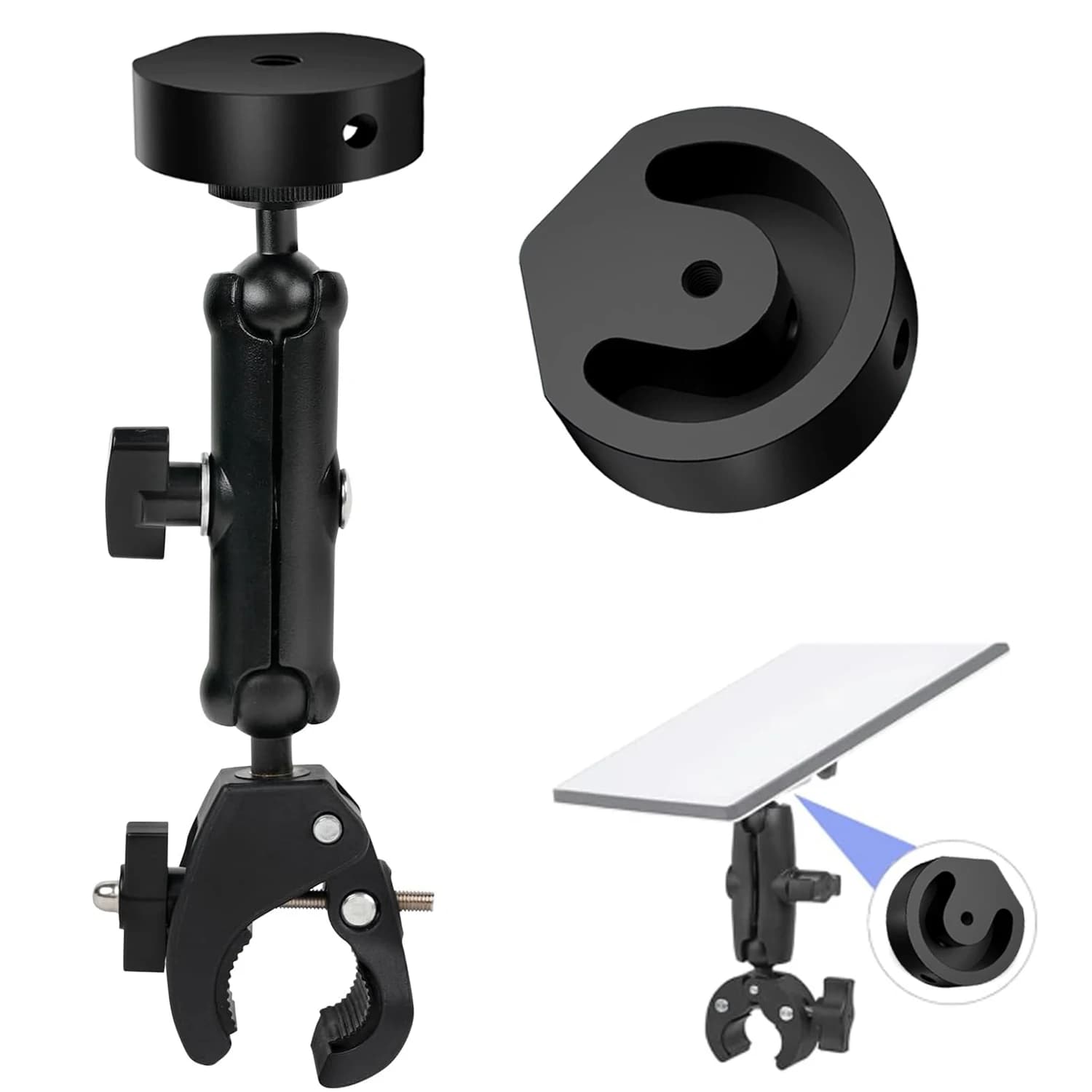 Supporto Regolabile a 360° per Starlink ° Supporto Girevole per Antenna Satellitare Starlink Mini, Accessorio Antivento per Esterni
