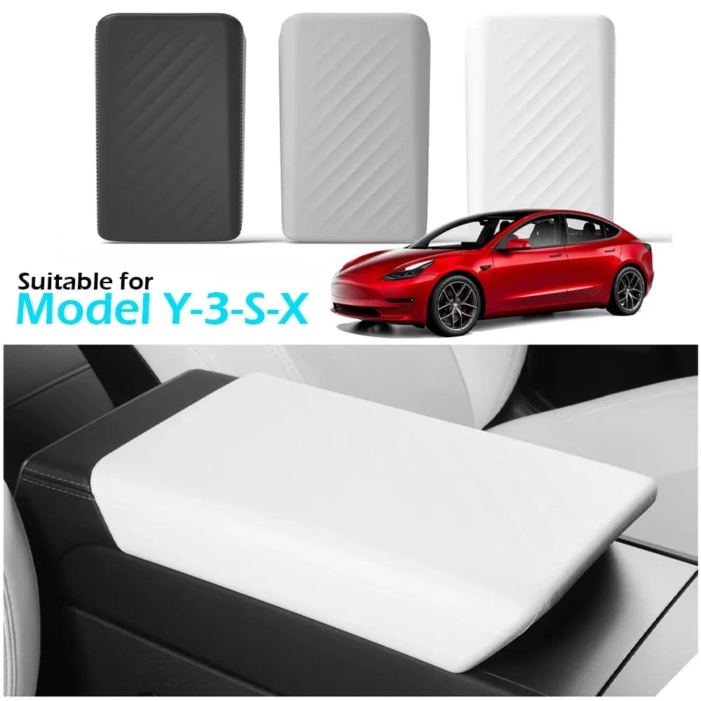 TPE Box Bracciolo Copertura Morbida per 2025 Tesla Modello Y Juniper SX 3 Highland Center Console Bracciolo Coperchio Bracciolo Box Pad Accessori