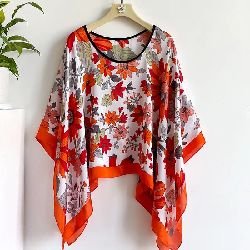 2024 New Silk Scarf 110x110cm Luxury BrandDesigner Pullover Scarf Print Head Large Handkerchief Hijab Shawl Women Bandanna Foula