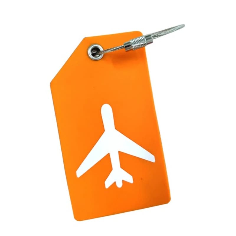 1 Pezzo Etichetta per Bagagli in Silicone, Tinta Unita, alla Moda, Porta Nome e Indirizzo per Valigie, Accessori da Viaggio