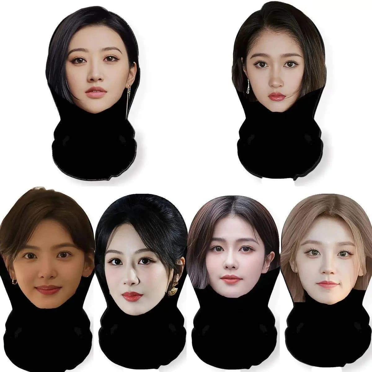 3D Cute Star Full Face Mask Breathable Lightweight Great for Role Play Costume and Party Accessories