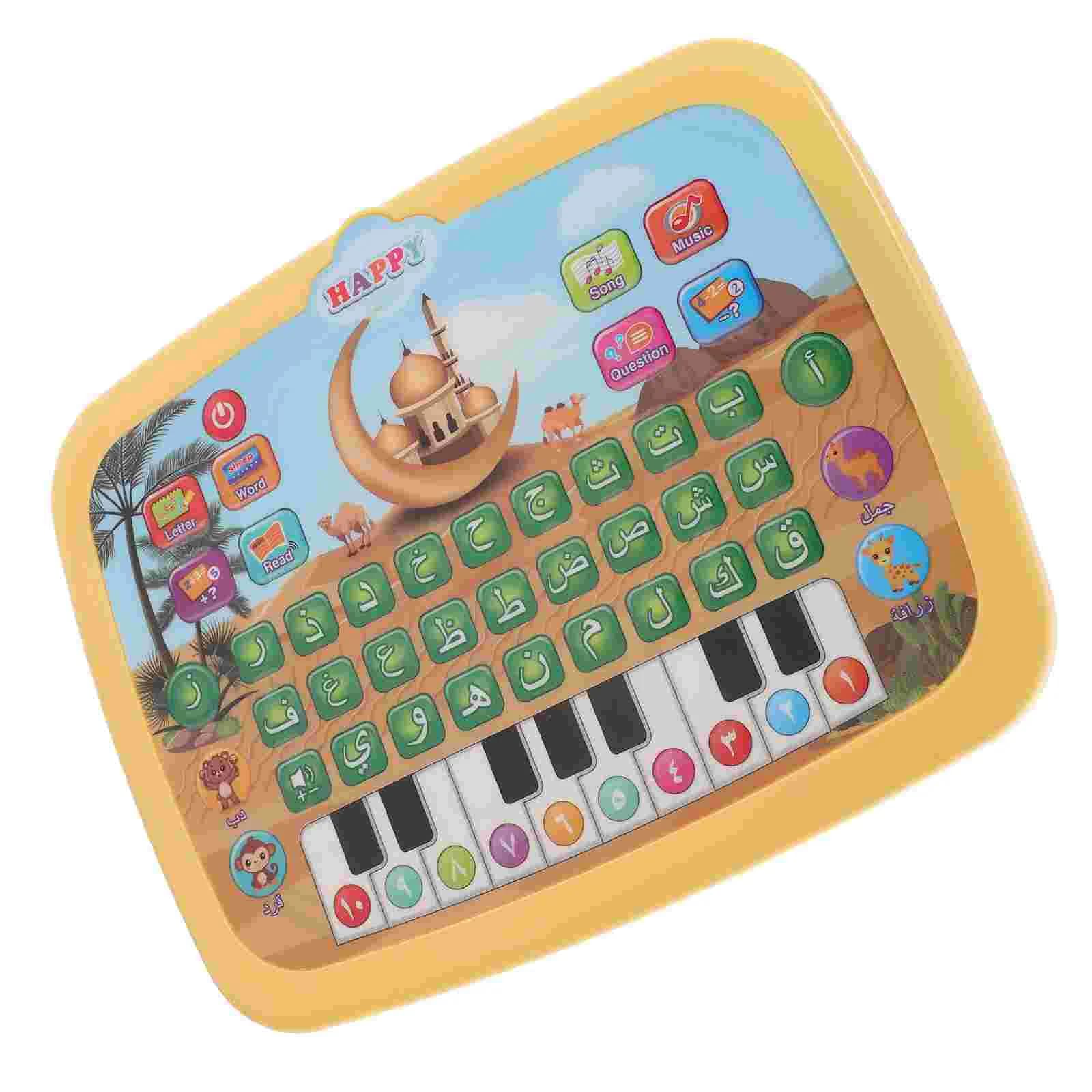 Macchina per l'apprendimento arabo Kid Laptop Interactive study Pad Toddler Abc Toys Abs