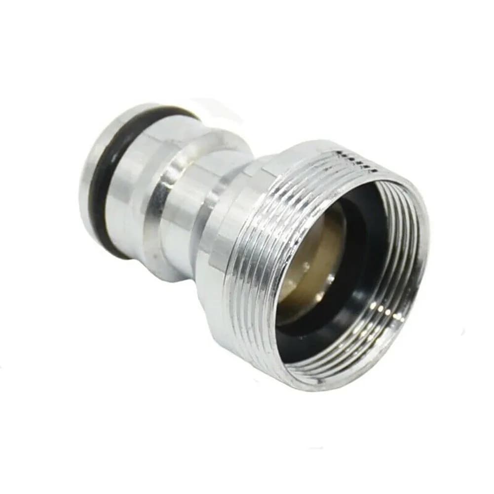 2 adattatori per rubinetto in ottone massiccio per tubo da giardino, da M22 IG a M24, per connessione AG, raccordo rapido per rubinetto dell'acqua