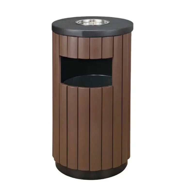 Contenitore per Rifiuti in Acciaio, Accessori da Cucina, Bidone in Metallo per Esterni, Compostiera in Legno, Contenitore in Plastica con Coperchio