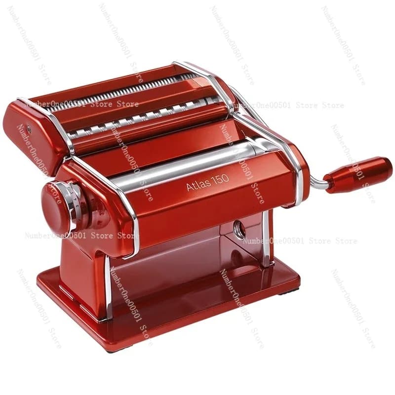 Macchina manuale per pasta e ravioli, piccola, per uso domestico, con manovella, per la preparazione di pasta, dumpling e wonton -001