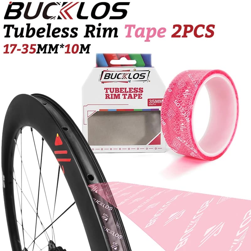 BUCKLOS MTB 10m * 17-35mm Nastri per cerchioni tubeless per bici da strada MTB Strisce per nastri per cerchioni per bici da strada MTB Accessori per biciclette