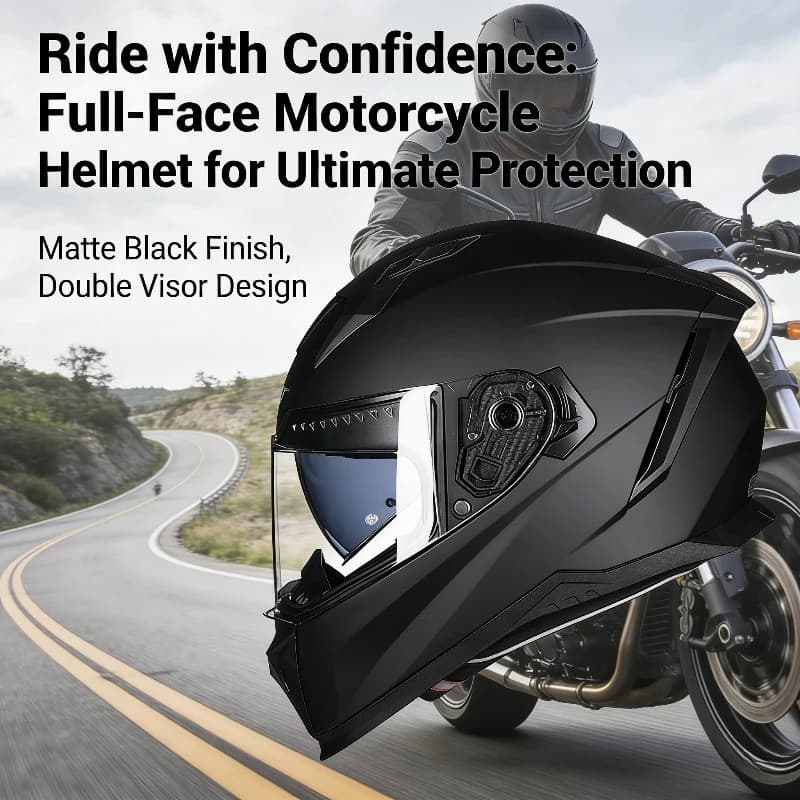 Casco Integrale per Moto GXT Certificato 3C Compatibile con Bluetooth Unisex per Tutte le Stagioni Casco di Sicurezza per la Guida
