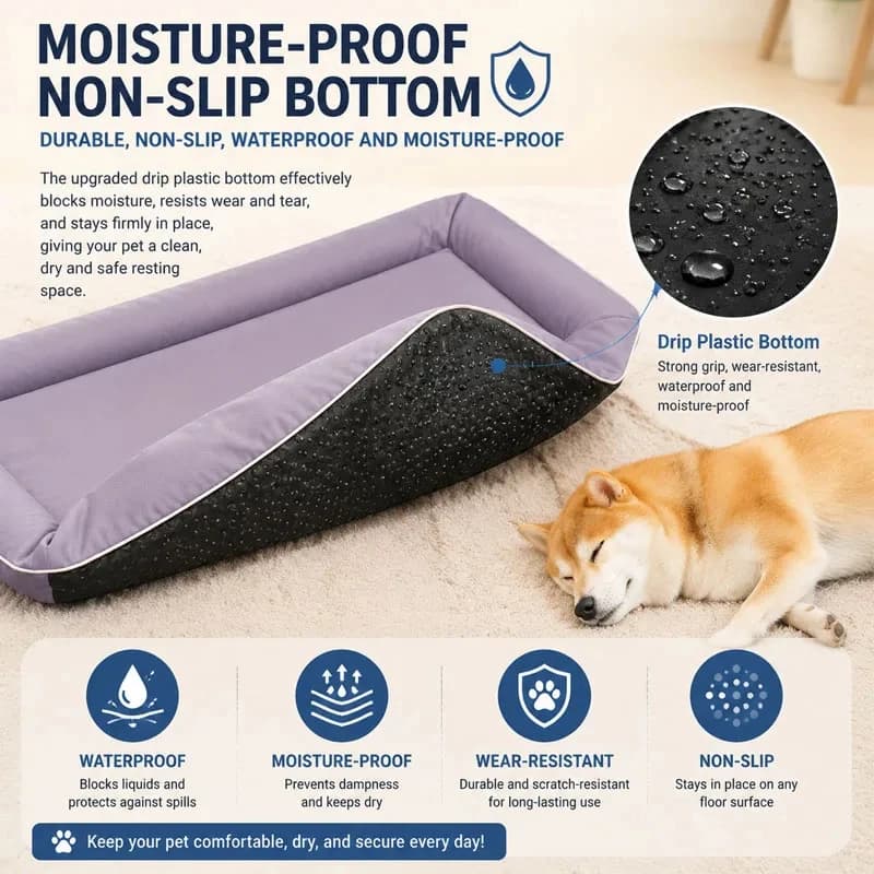 Summer Oxford Cloth Breathable Pet Mat Anti Bite Soft Comfortable Rebound Easy To Clean Maintain Waterproof Non Stick To Hair