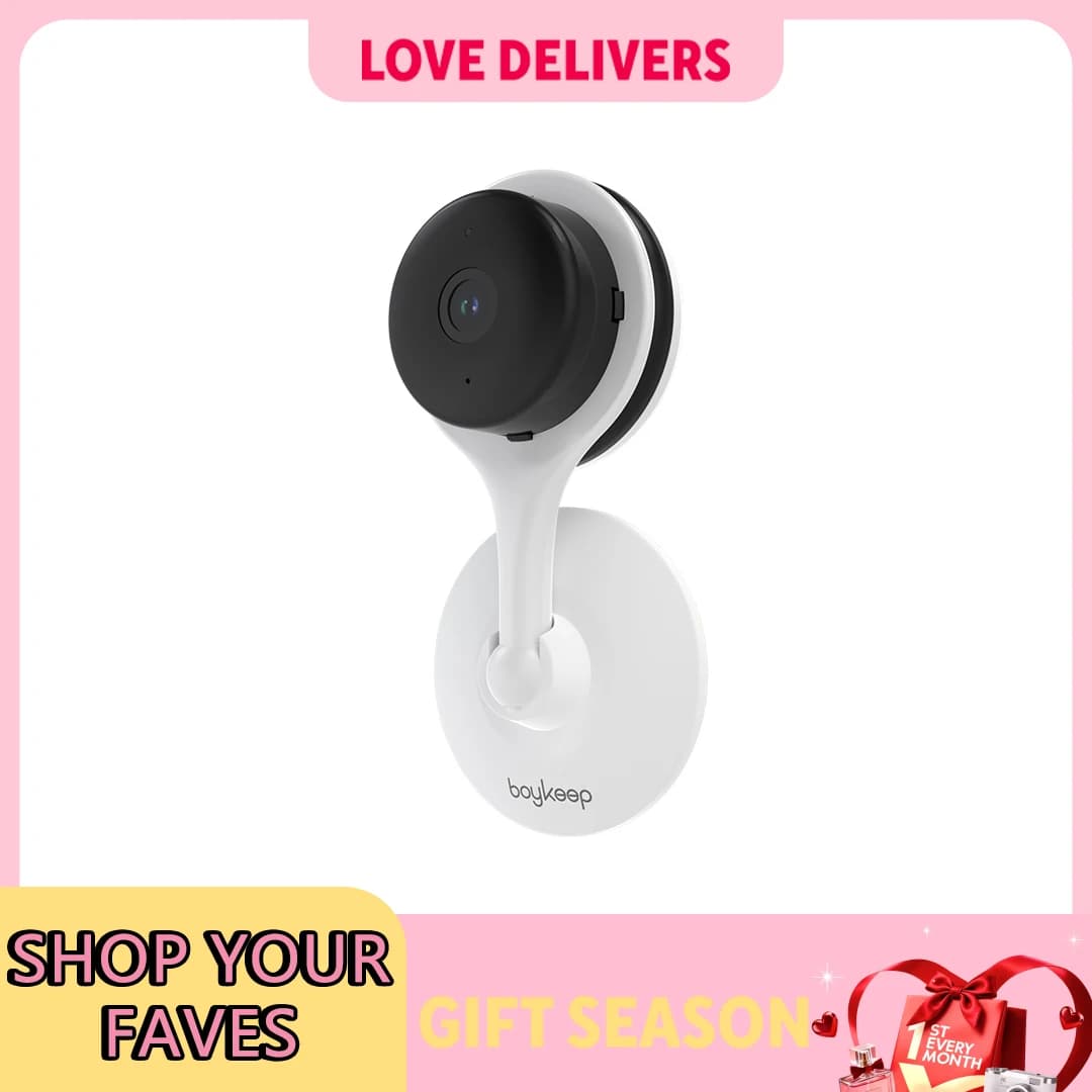 BoyKeep Telecamera di Sorveglianza 3MP 5/2.4GHz WiFi Sicurezza Domestica Interna Mini IP Smart Family CCTV Pet Camera Video Monitor 24/7 K10