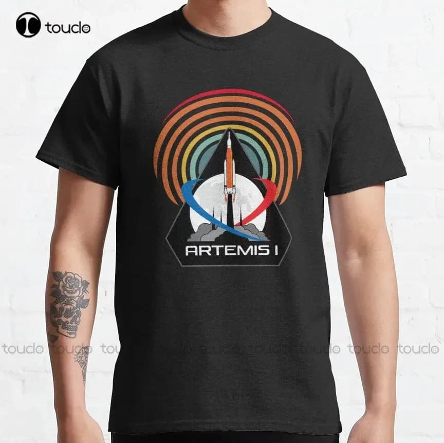 Artemis 2022 Sistema di lancio Veicolo spaziale Rocket Moon To Mars T-shirt classica da uomo Camicie hawaiane Crea il tuo design Xs-5XL Nuovo