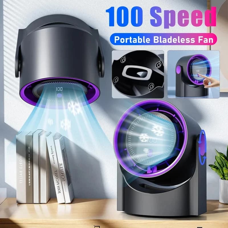 Multifunctional Electric Fan Circulator 100 Level Wireless Portable Home Quiet Ventilator Desktop Wall Ceiling Fan Air Cooler
