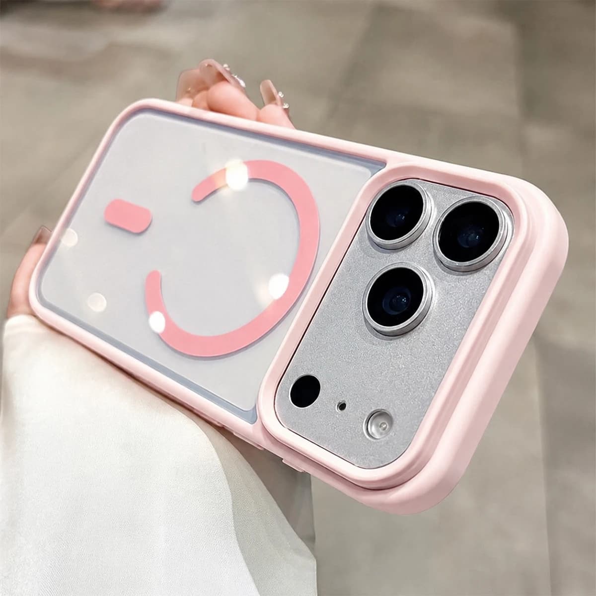 Clear Magnetic Phone Case With Soft-Touch Shockproof Bumper, Acrylic Transparent Back Cover, Raised Camera Protection, Wireless Charging, For iPhone 17 Pro Max/17 Air/16/15/14/13/12/11/XS/X Series