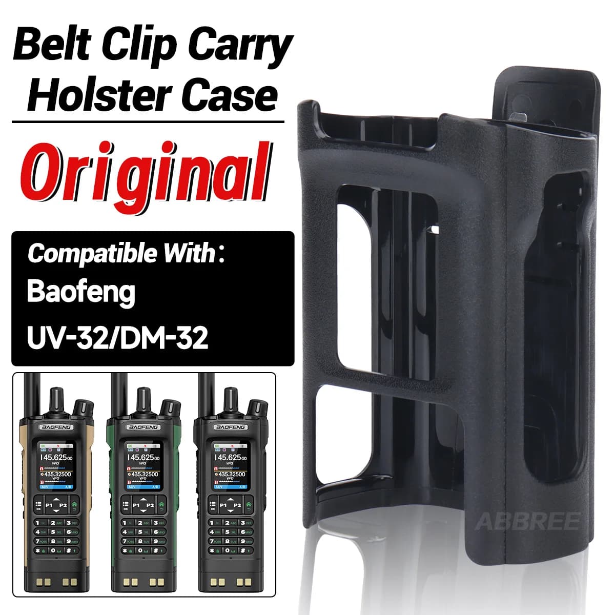 Baofeng Originale UV-32 DM-32 Walkie Talkie Clip da cintura Hoster Case UV32 Fondina da cintura Custodia da cintura per DM32 Radioamatore bidirezionale