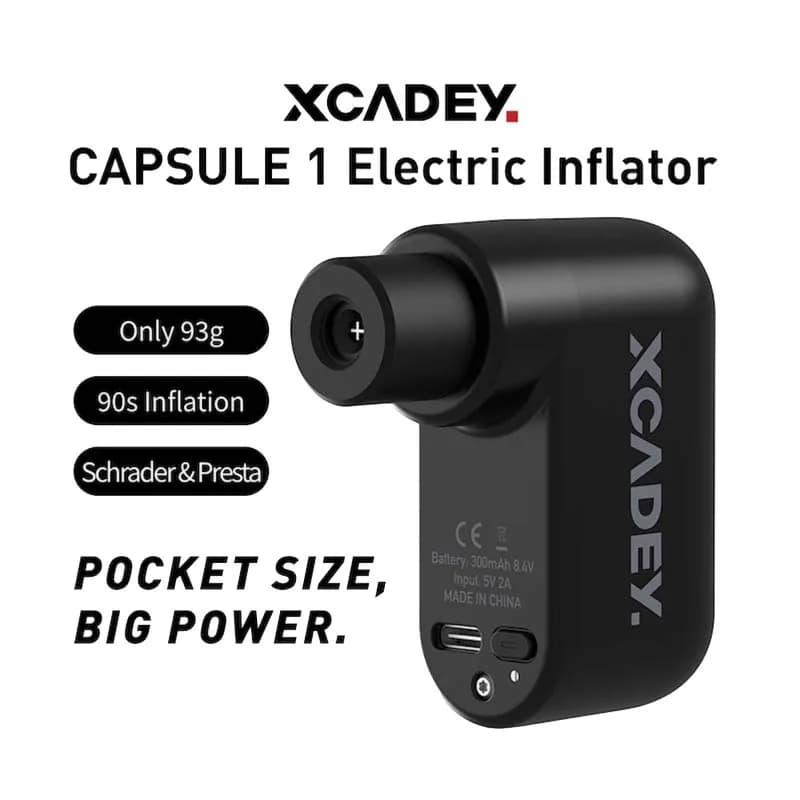 XCADEY Pompa di Gonfiaggio Elettrica 100psi Mini Gonfiatore per Pneumatici per Bicicletta Elettrica Portatile TPY-C Pompa per Bici Ricaricabile Gonfiaggio anni '90