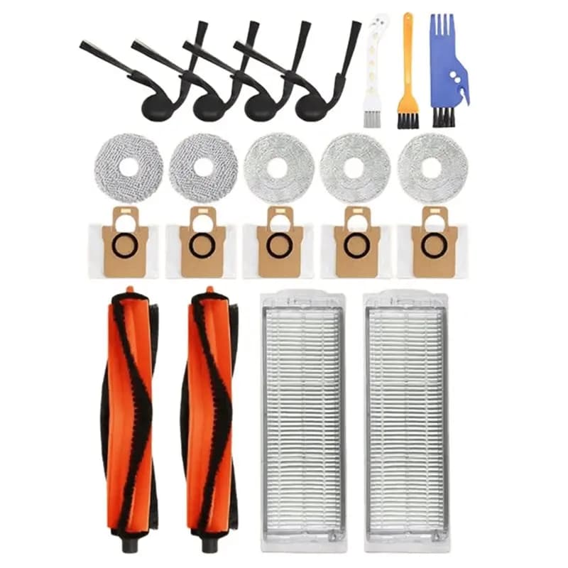 ABXH Spare Parts 21Pcs For Robot Vacuum S40 Pro-Main Side Brush Hepa Filter Mop Rag Cloth Accessories