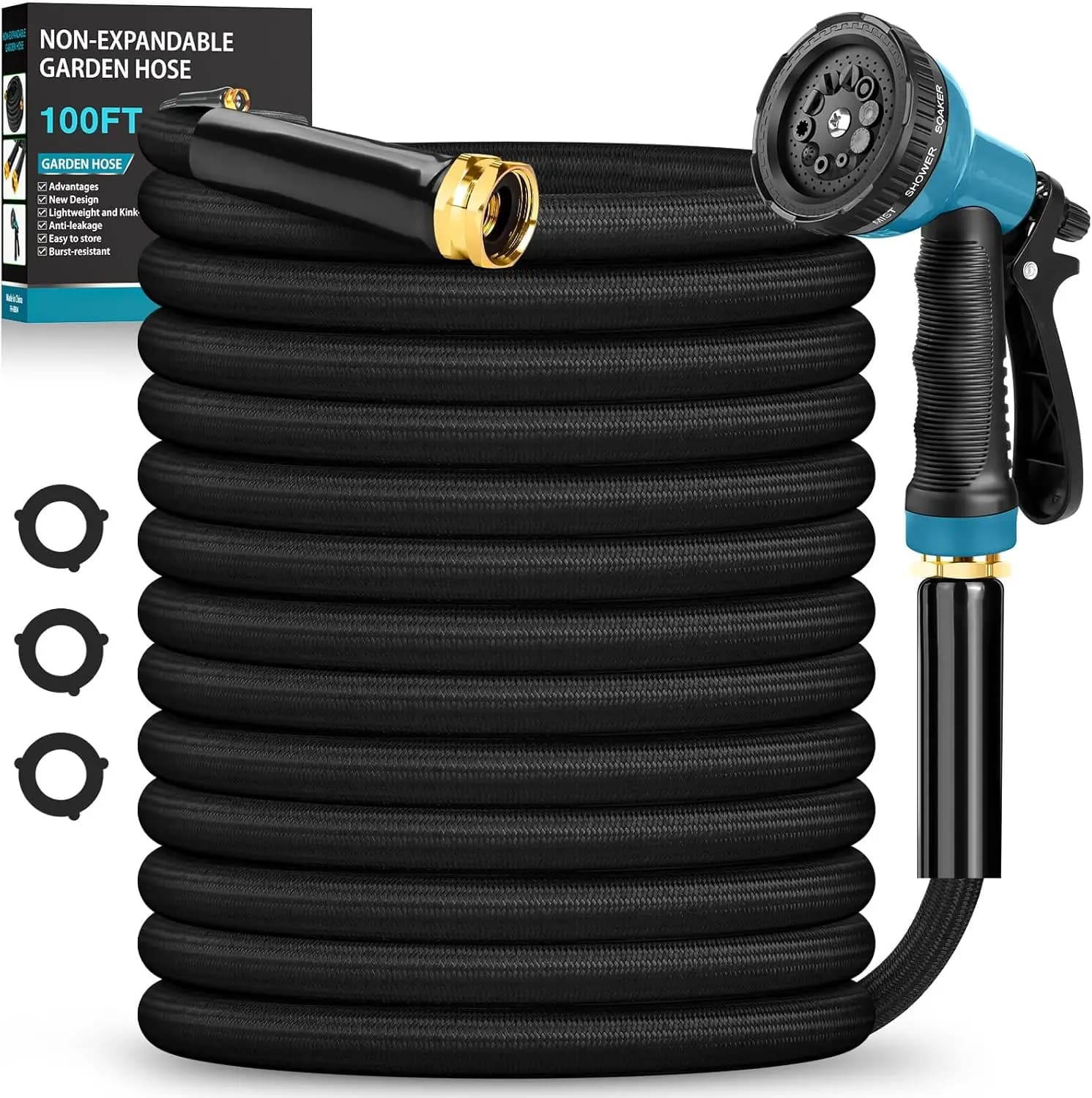 Garden Tube Light 30 Meters with 10 Functions Ugello, Anti-loss, Not Expandable, Easy to Transport for Garden and Exterior