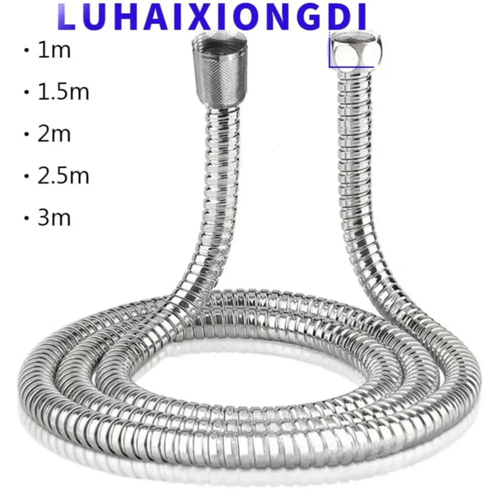 Tubo idraulico flessibile in acciaio inossidabile Tubo per soffione doccia Tubo flessibile per bagno 1-3 m Accessori per il bagno