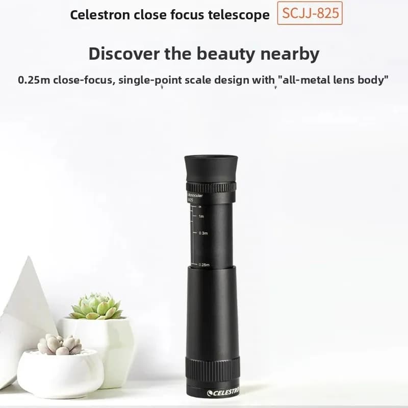 Celestron 8x Close-Focus Telescope Monocular High-Definition High-Power Portable Compact Outdoor Close-Up Glasses