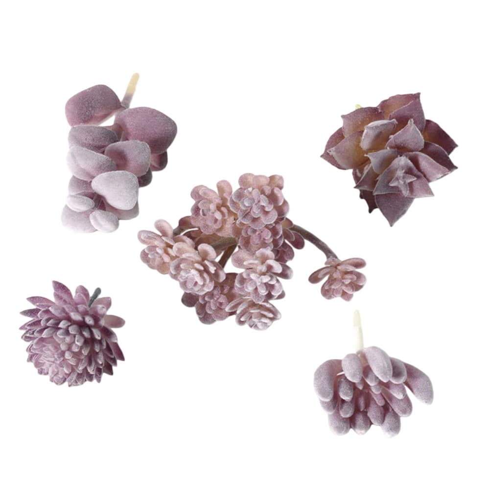 Affascinante Composizione di Bonsai e Piante Succulente Artificiali per Arredamento Casa e Ufficio, Piccolo Bonsai Decorativo Senza Vaso