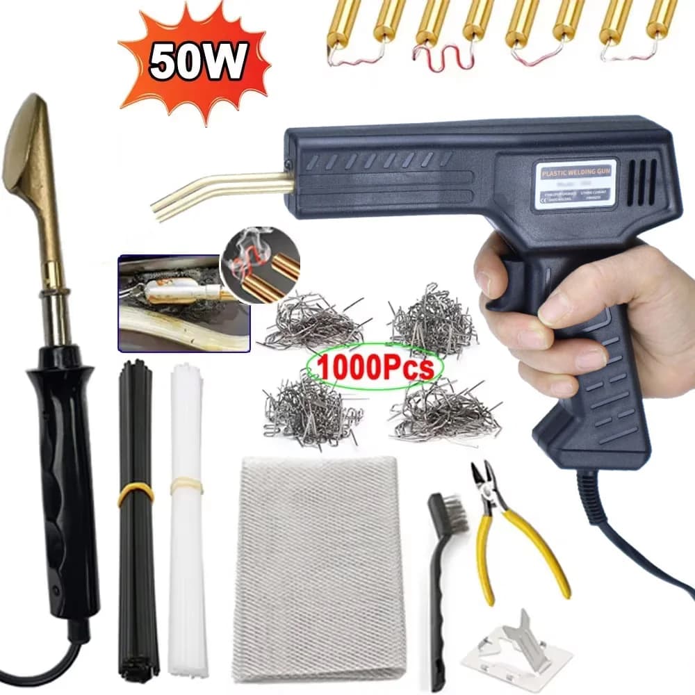 Saldatore per saldatrice di plastica UE da 50 W per strumenti di riparazione per paraurti per auto con punti metallici in plastica PVC