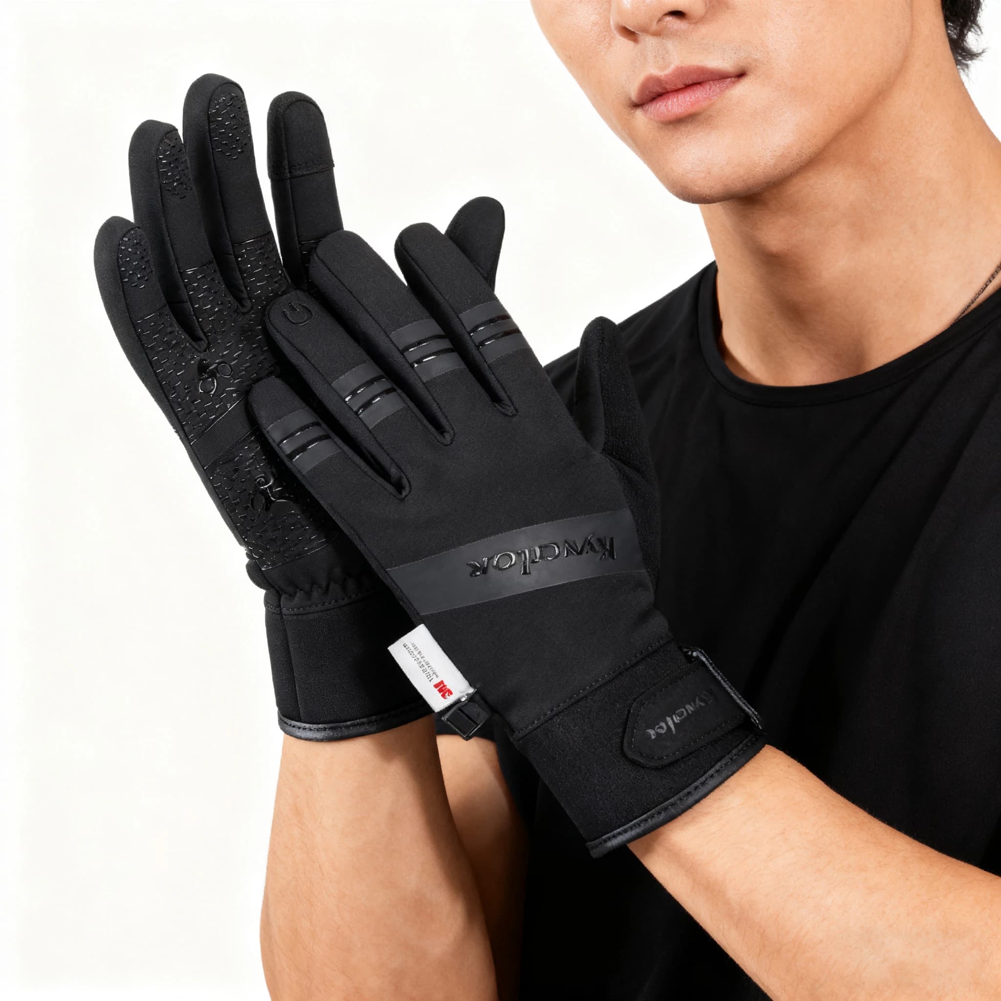 Warm Winter Waterproof 3M Gloves for Cycling, Outdoor Sports, Running, Riding, Motorcycle, Ski, Touchscreen, Snowboard, Men's