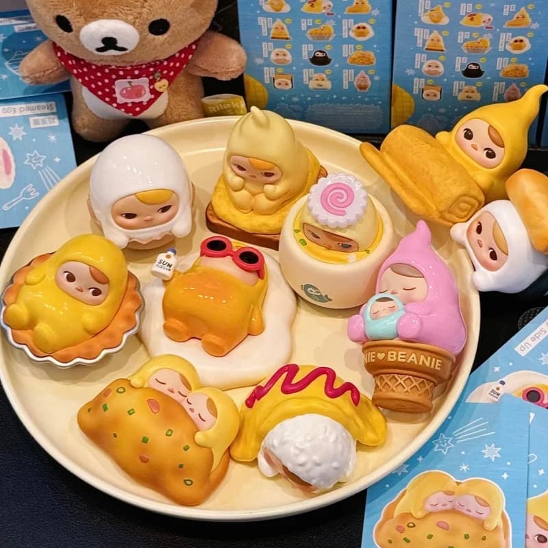 POP MART PUCKY EGG BEANIE Series Blind Box Original Toys Guess Bag Mystery Box Doll Anime Figure Ornament