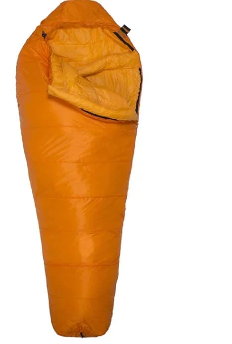 l comfortable sleeping bags in 400 g feather with compact padding, light sleeping bags for mummy, super hot suit, lower temperature
