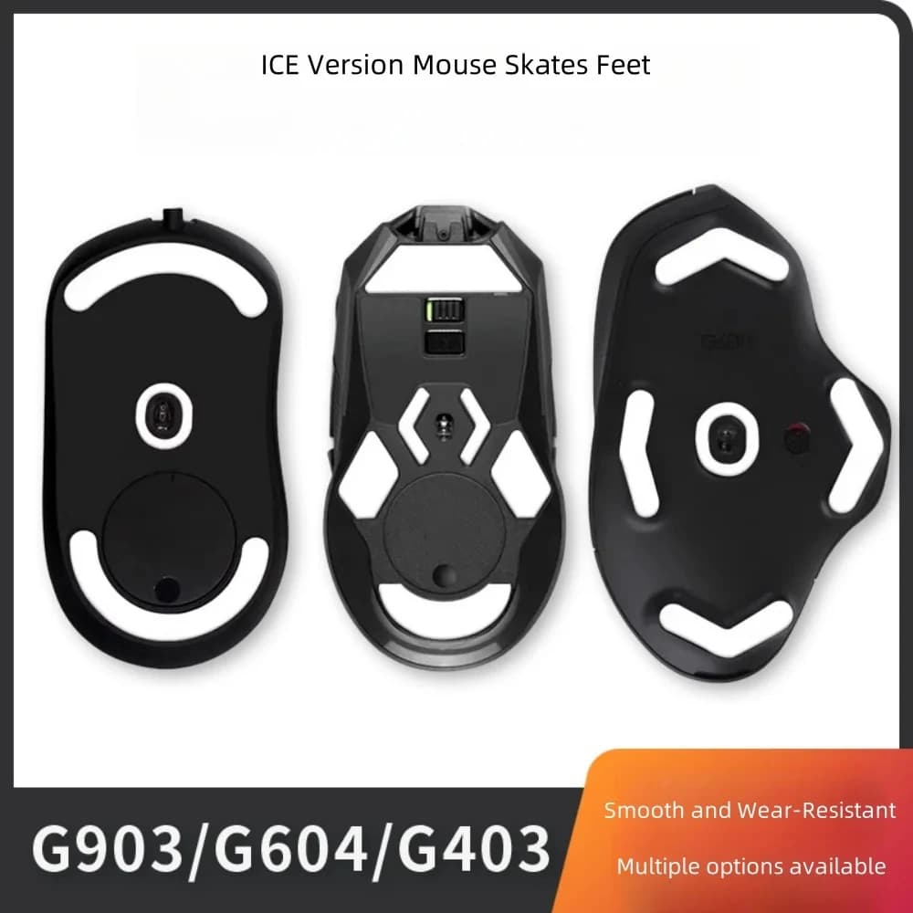 Esports Gaming ICE Version Mouse Skates piedi per Logitech G604 G903 G403 Gaming Mouse scivola Arc Edge
